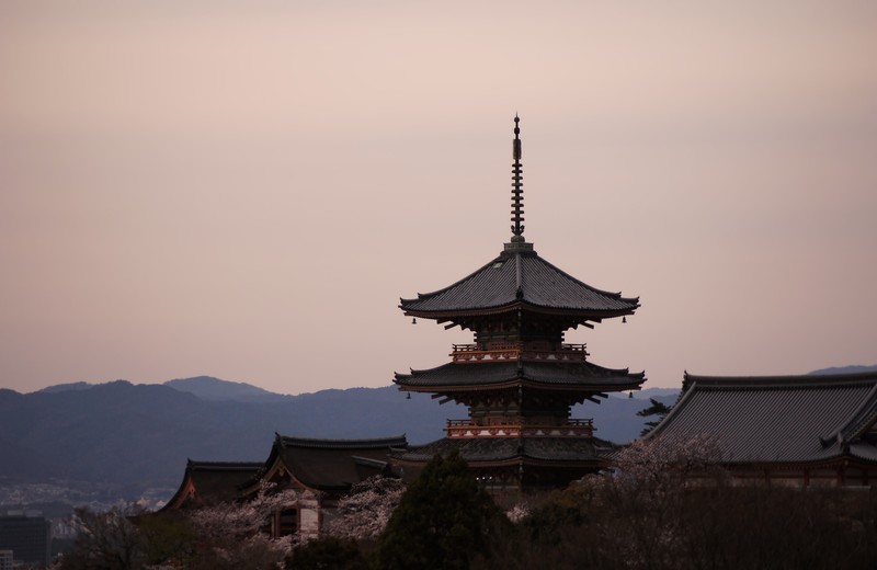 京都、五重の塔